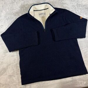 Orvis Sherpa Fleece Quarter Zip Pullover | Navy | Medium
